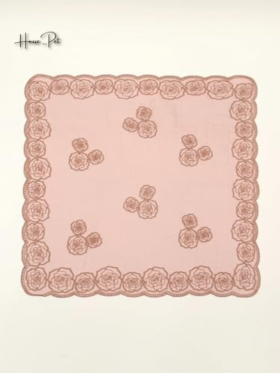 Flower Embroidery Sheer Lace Hair Scarf Headband main image 5